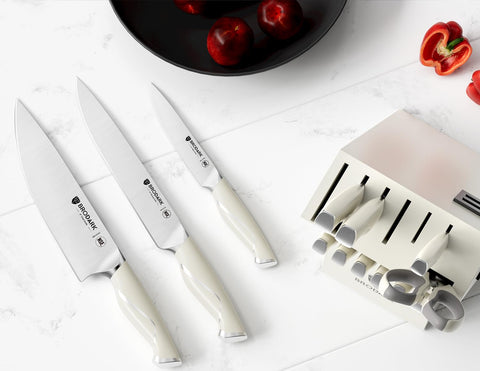 BRODARK Ivory Utility knife handles daily prep with comfort.