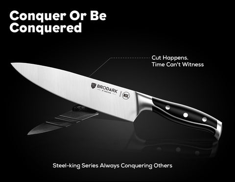 BRODARK 8-inch bread knife designed for clean, even slices.