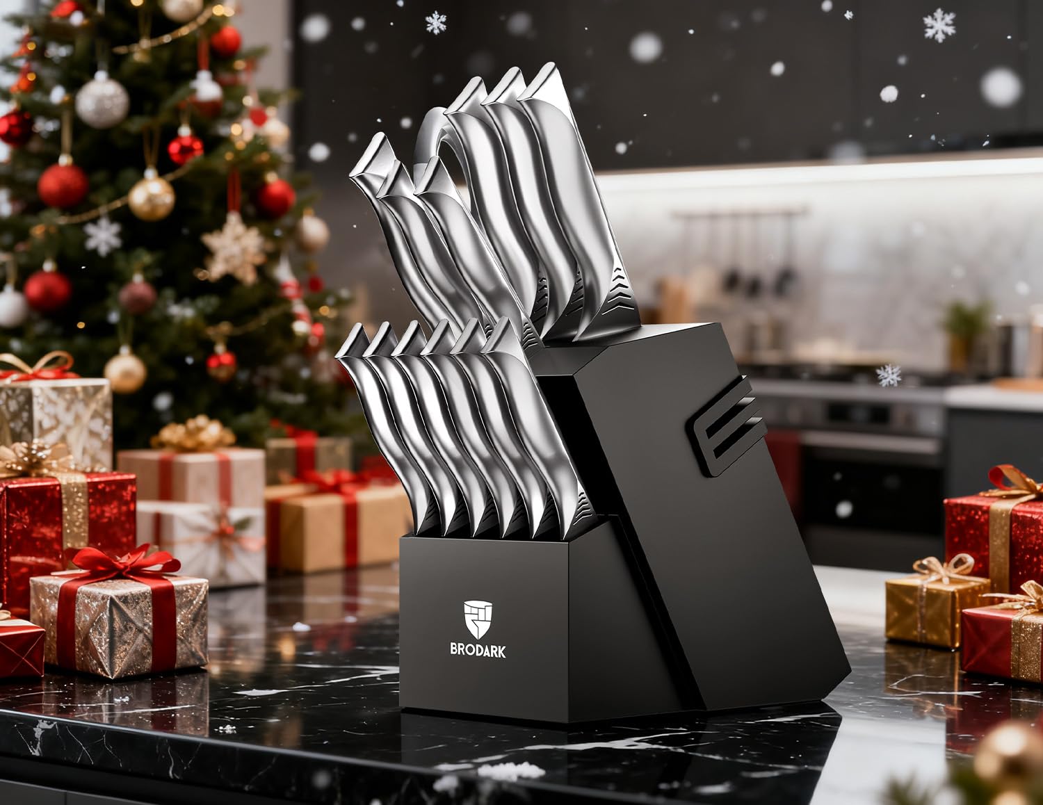 BRODARK Shark Series 8-inch Bread Knife for even slices and crust control