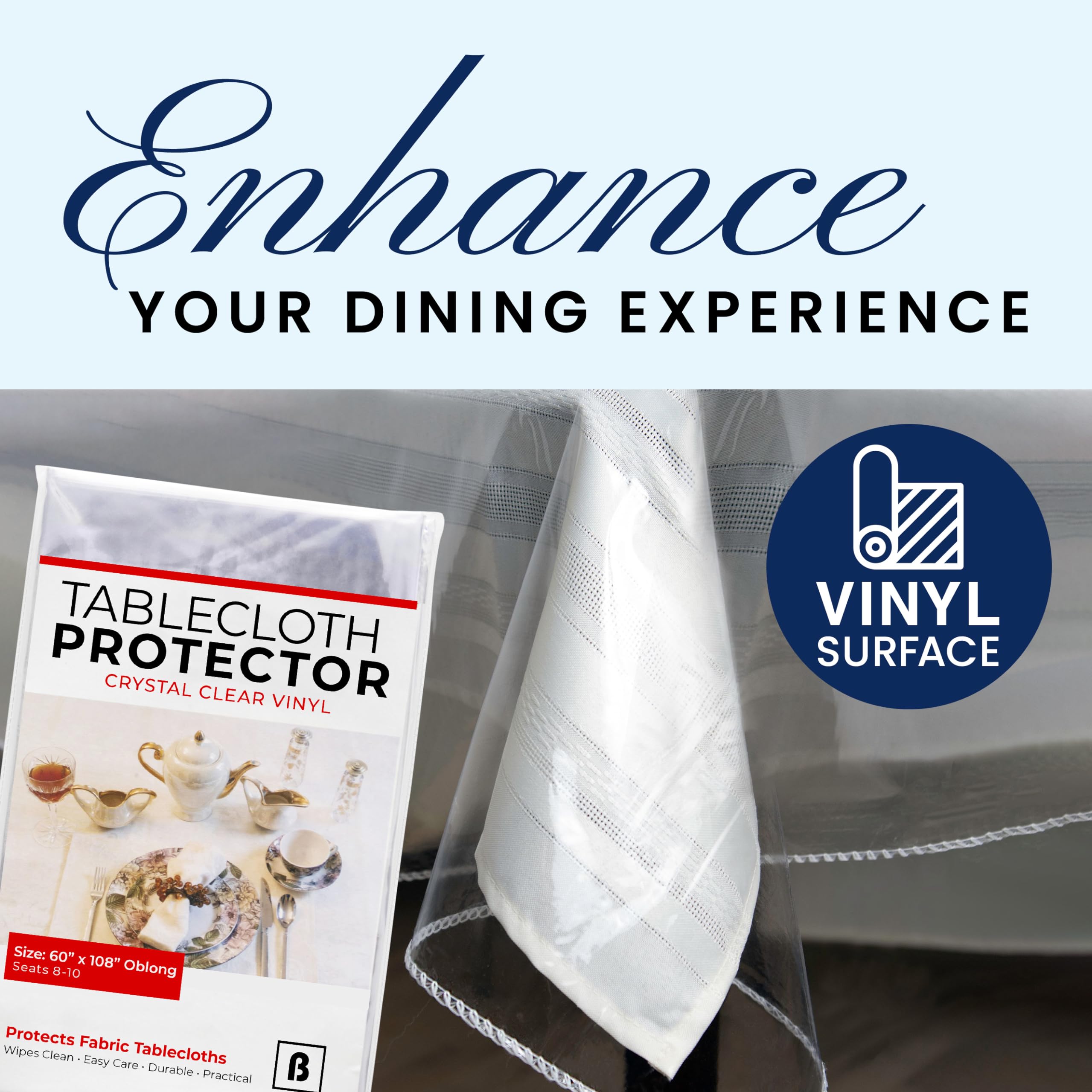 BRODER MFG thick durable top layer protecting linens and tabletop.