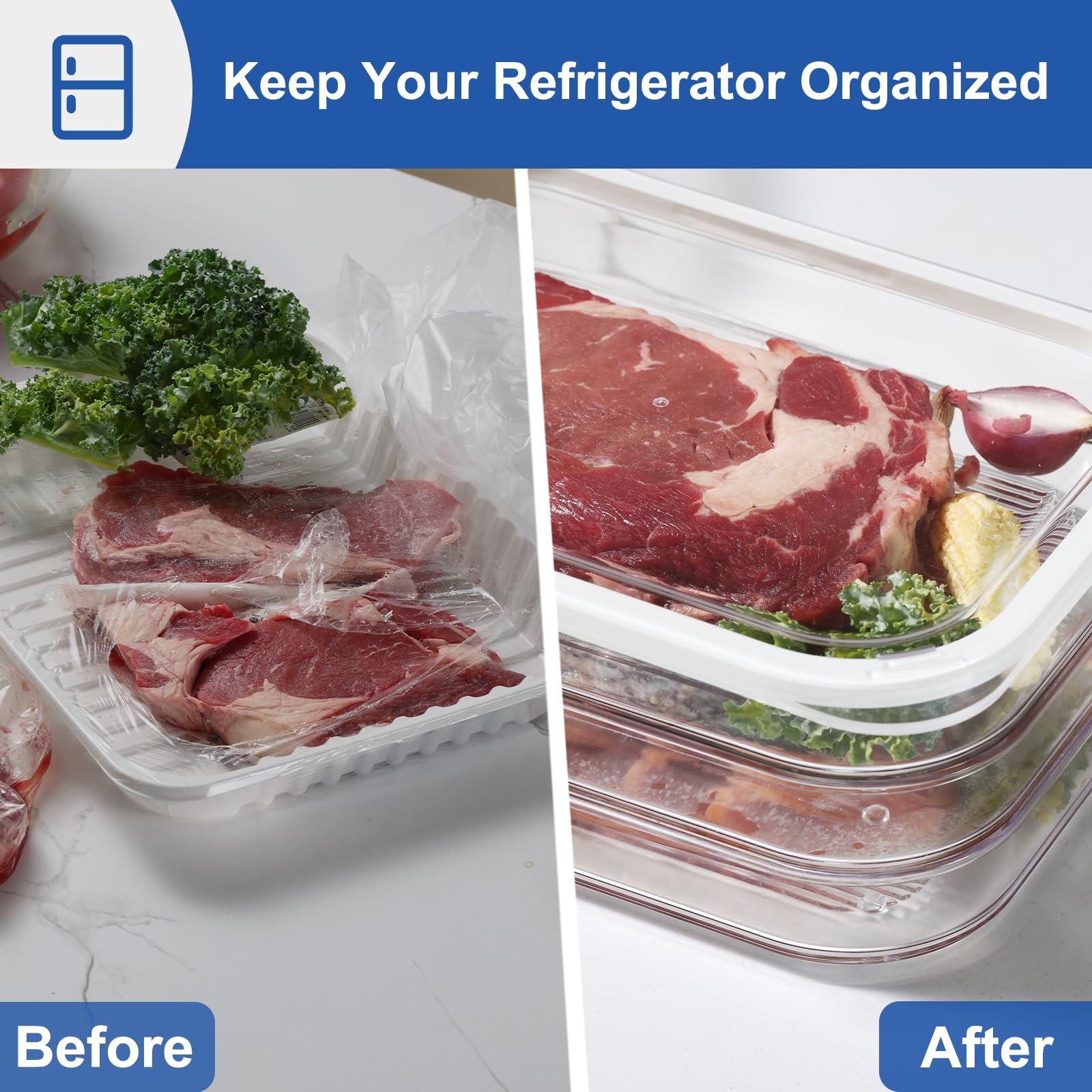 Bronkeeper meal-prep-friendly storage helps prepped meats stay tidy.
