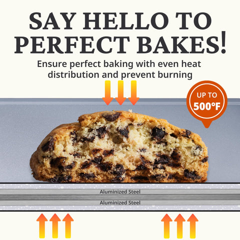 BRONYPRO baking sheets ideal for crispy fries and roasted vegetables.