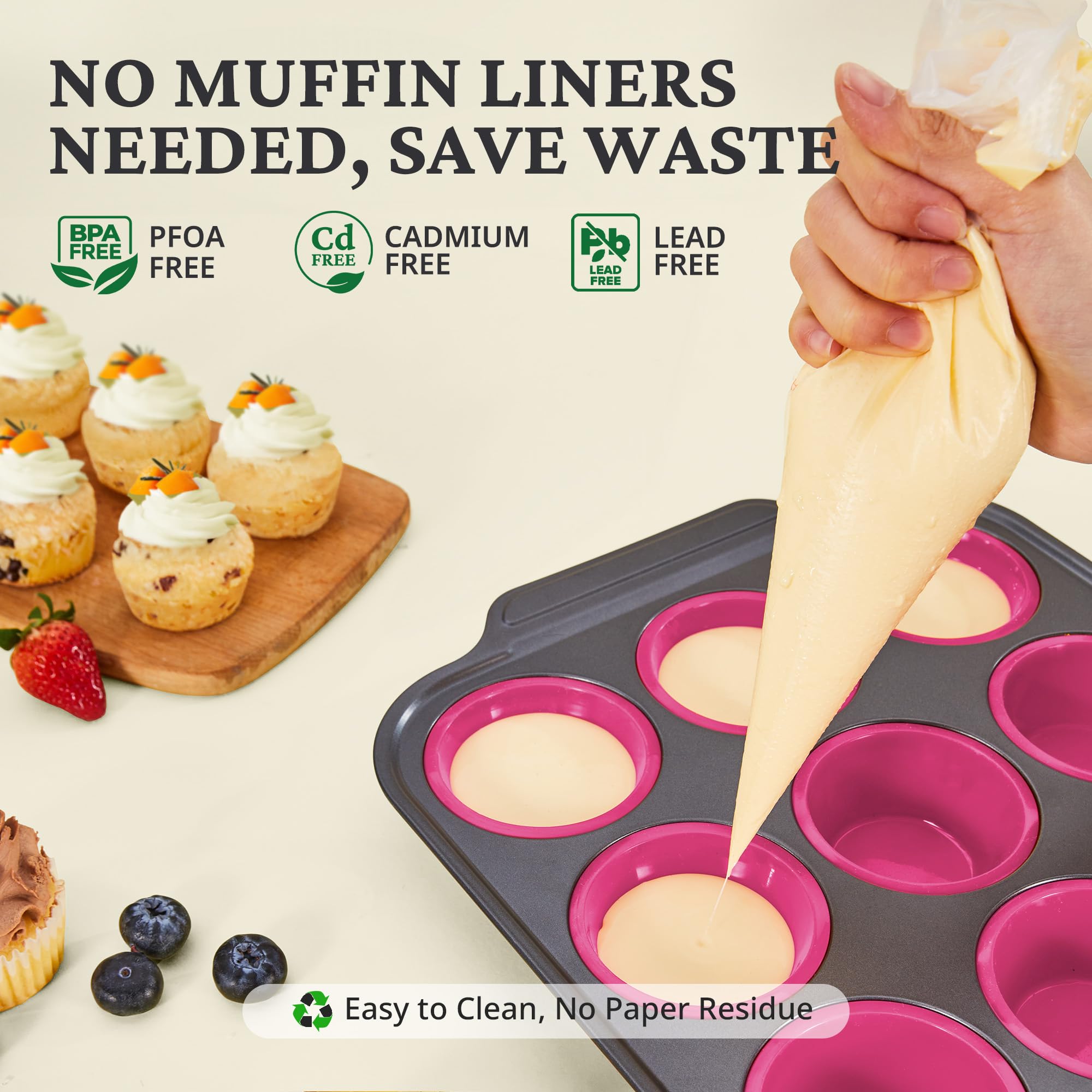 Bronypro easy-release muffin pan for effortless treats