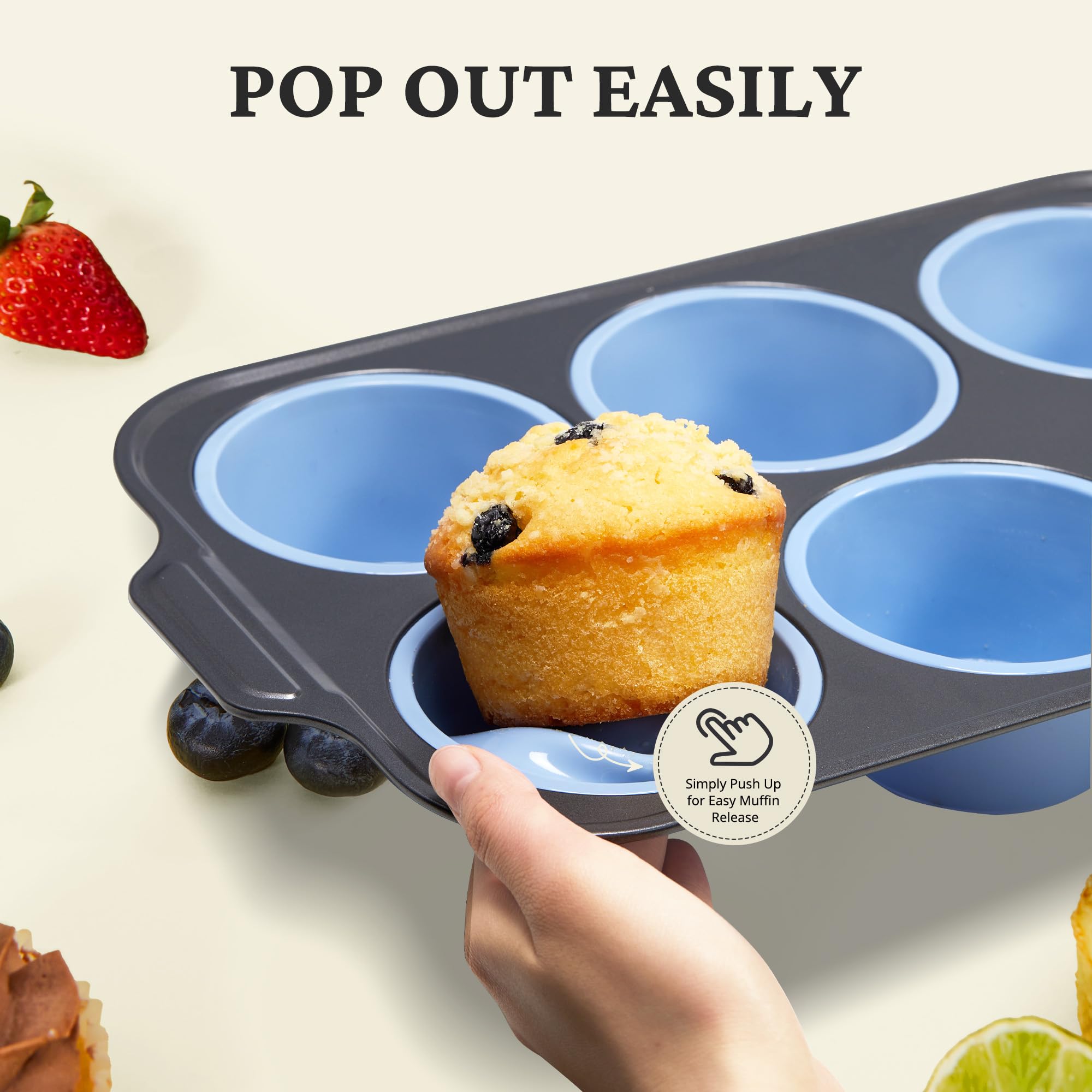BRONYPRO food-grade silicone works safely in oven, freezer, and microwave