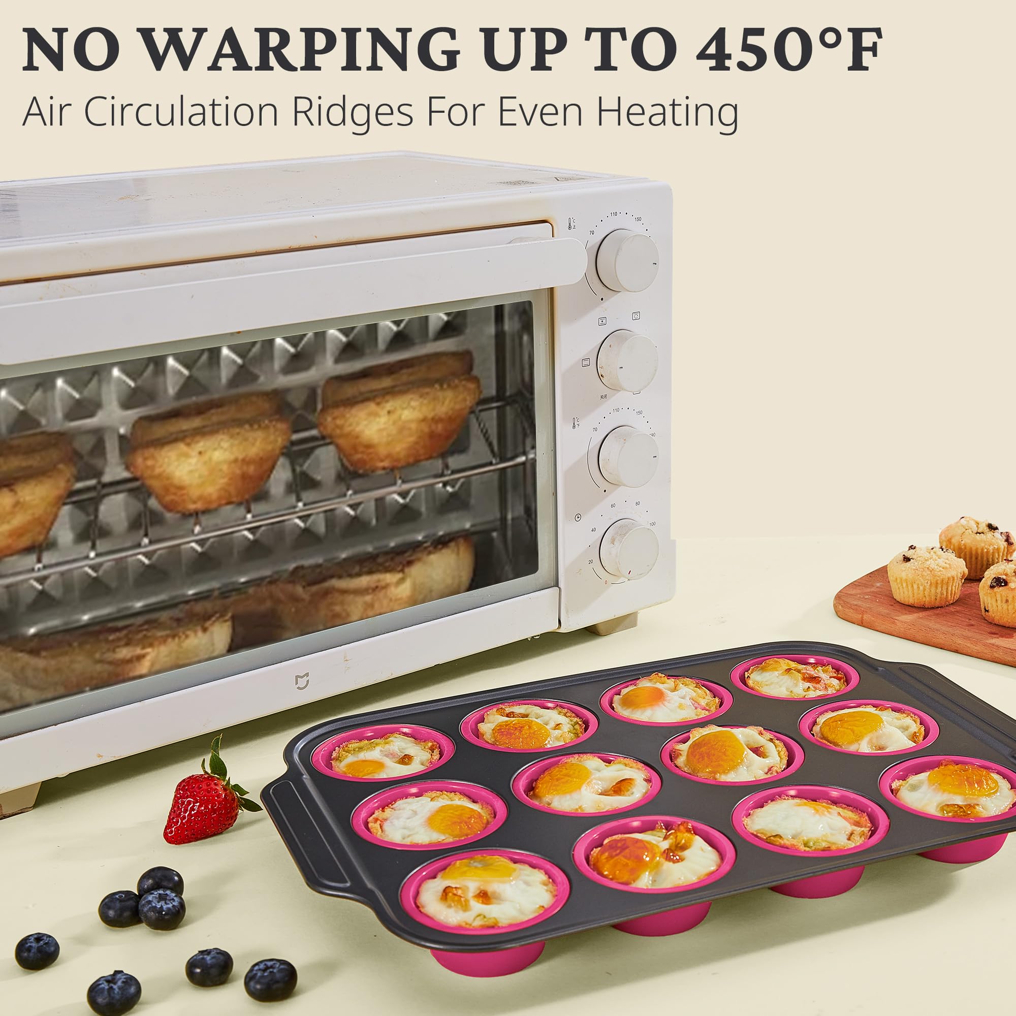 Bronypro food-grade silicone ensures safe, chemical-free bakeware