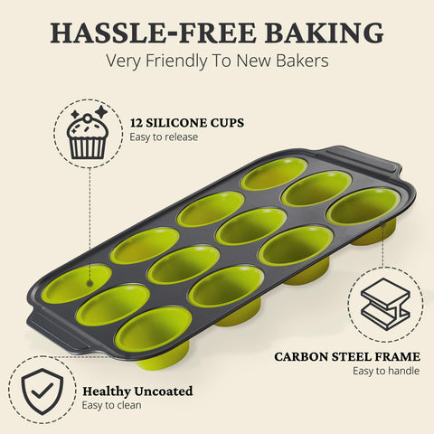 BronyPRO lime green bakeware adds a bright touch to the kitchen.