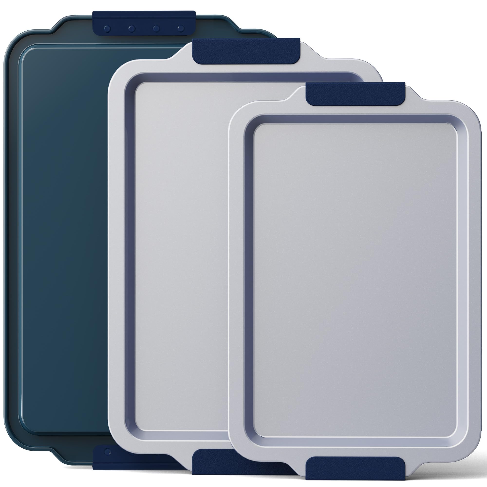 BRONYPRO non-stick ceramic quarter baking sheet for easy cookie release and even browning.