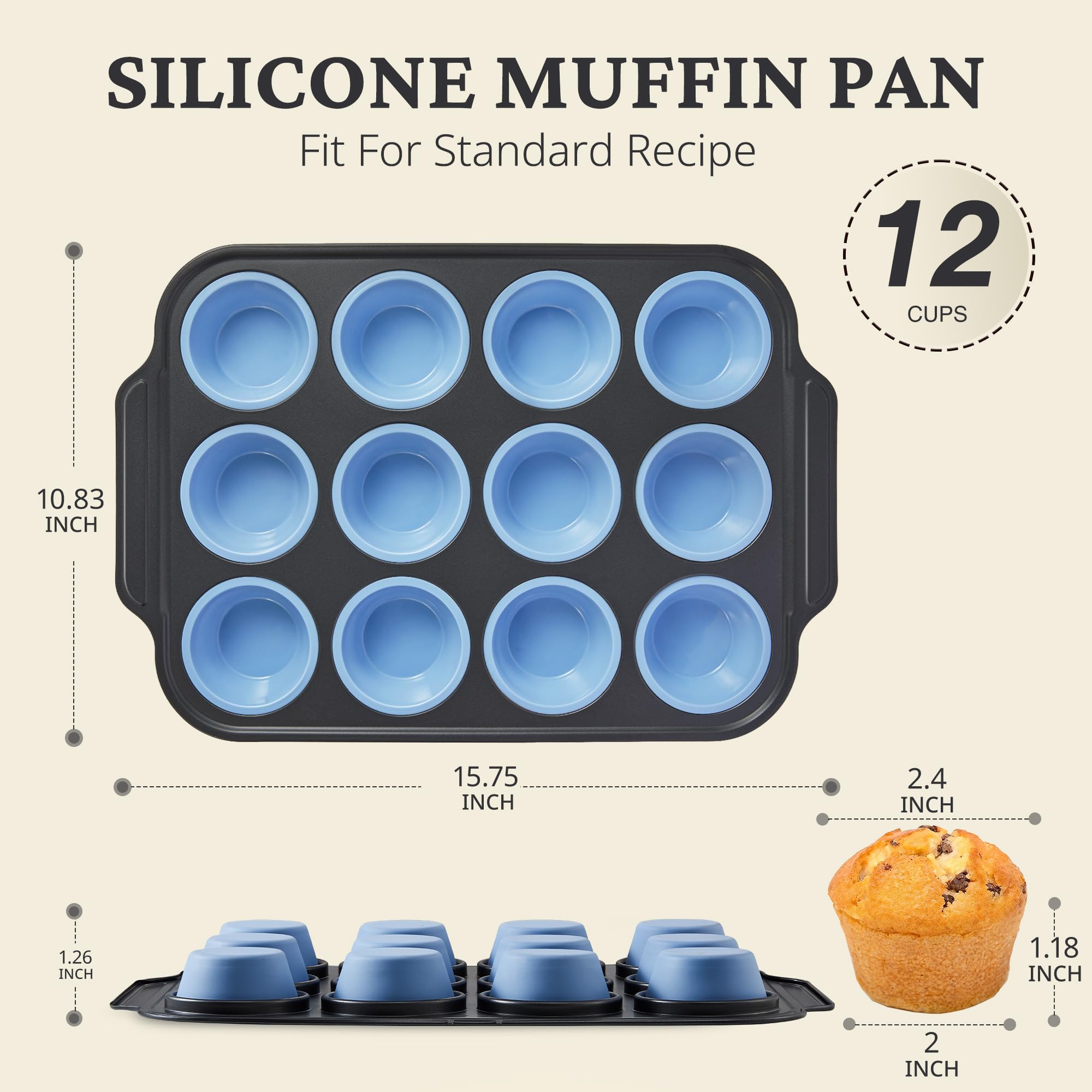 BronyPro oven-safe silicone pan suitable for baking and reheating.