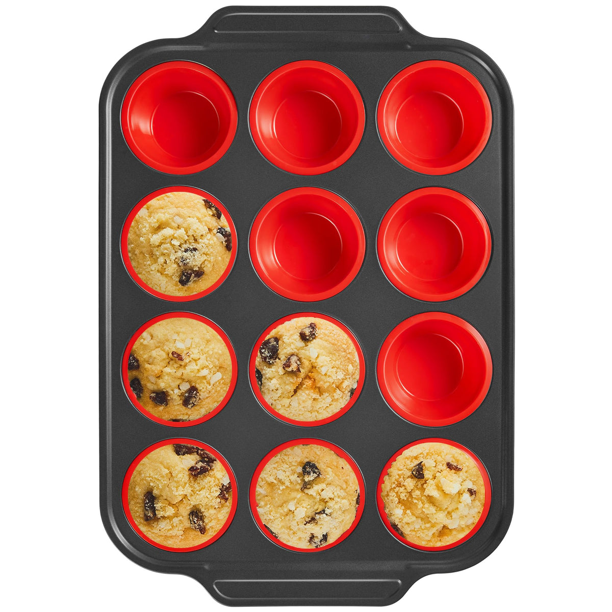 BronyPro silicone muffin cups offer easy release for perfect muffins every time.
