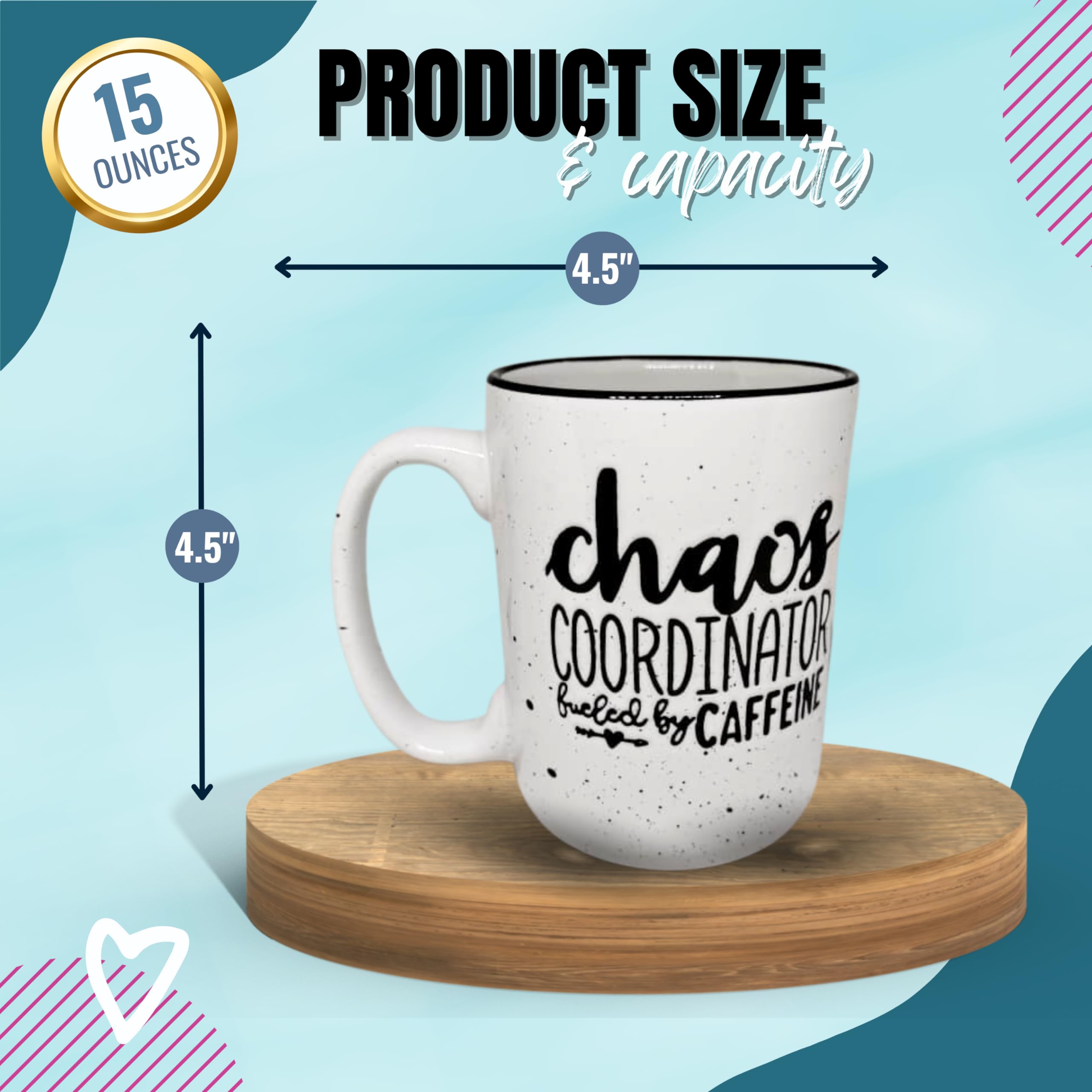 Brooke & Jess Designs dual-side print mug displayed for gifting or desk use