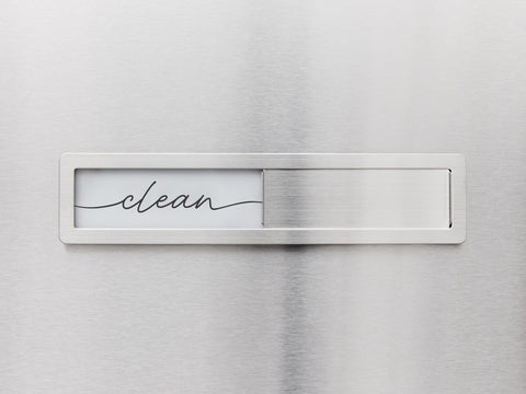 Brothers Bench black white script sign adds rustic-modern kitchen charm.