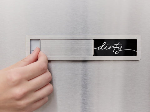 Brothers Bench clean-dirty magnet fits most dishwashers for quick status checks.