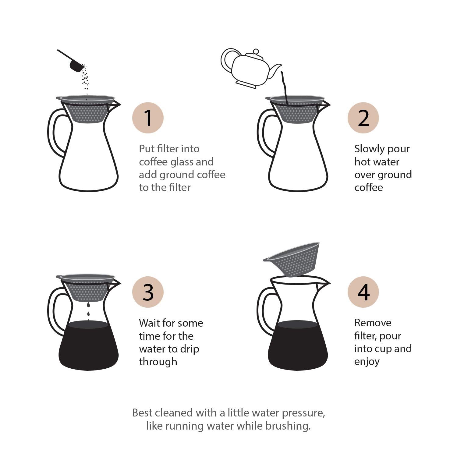 BRENSTEN coffee scoop with built-in bag clip for easy measuring