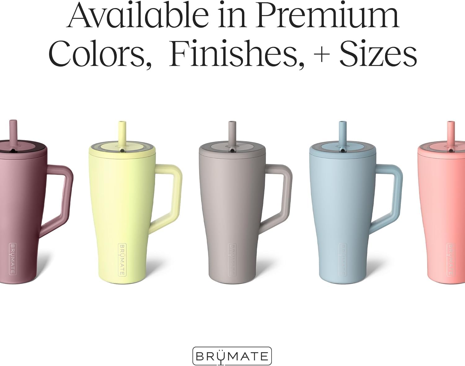 BrüMate Era 30oz BevGuard insulation keeps drinks cold for hours.