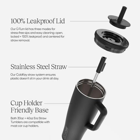 BrüMate Era 30oz with handle design for easy carrying and grip.