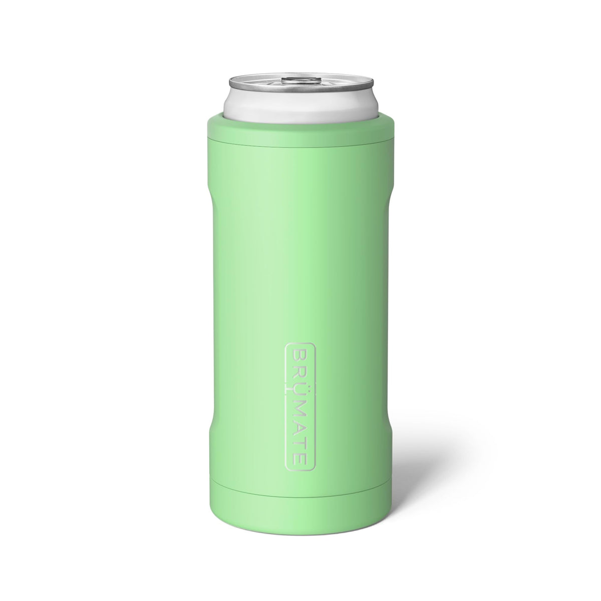 BrüMate Hopsulator Slim fits 12oz slim cans for icy, long-lasting chill.