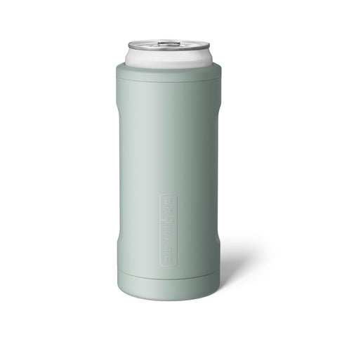 BrüMate Hopsulator Slim front view; insulated cooler keeps 12oz slim cans cold.