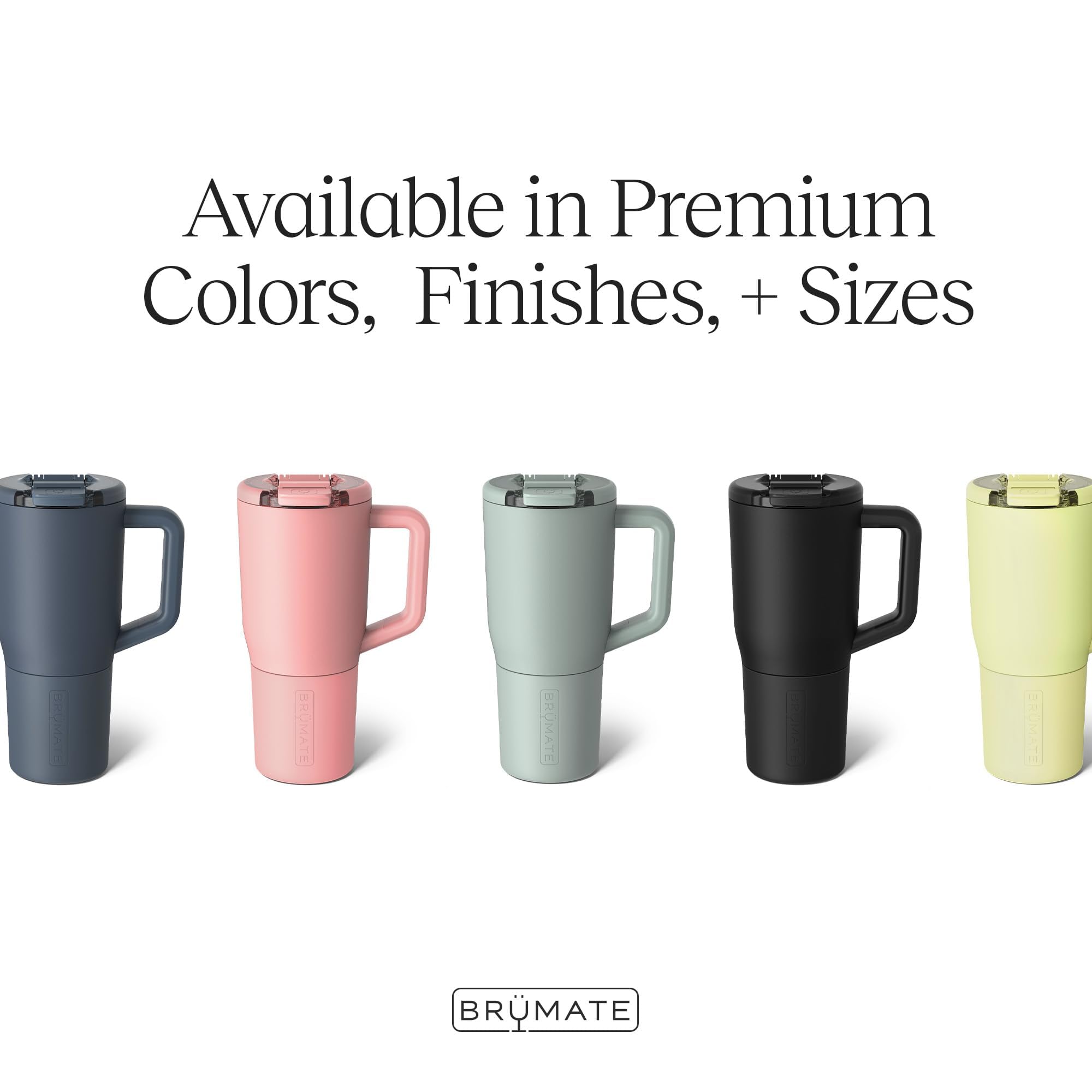 BrüMate Müv 25oz MagFlip lid for easy sipping with magnetic closure.