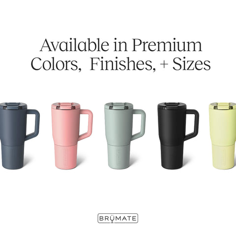 BrüMate Müv 25oz MagFlip lid for easy sipping with magnetic closure.