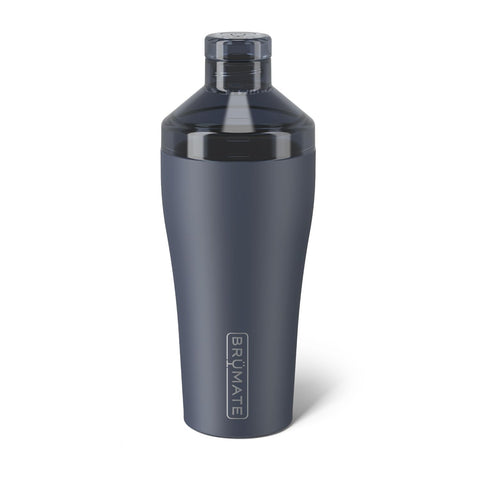 BrüMate Nightfall Blue 22oz cocktail shaker stays cold with no condensation.