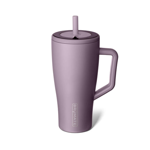 BrüMate Era 30 oz tumbler with Lilac Dusk finish and handle for travel
