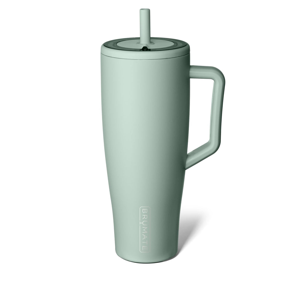 BrüMate Era 40oz tumbler with handle and straw for spill-free on-the-go sipping