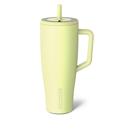 BrüMate Era 40oz tumbler with handle for easy portability and reliable spill protection.