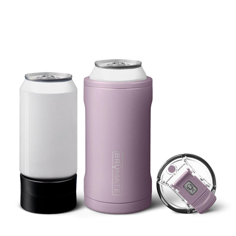 BrüMate Hopsulator Trio with freezable 12oz adapter, showcasing 12oz can cooling capability.