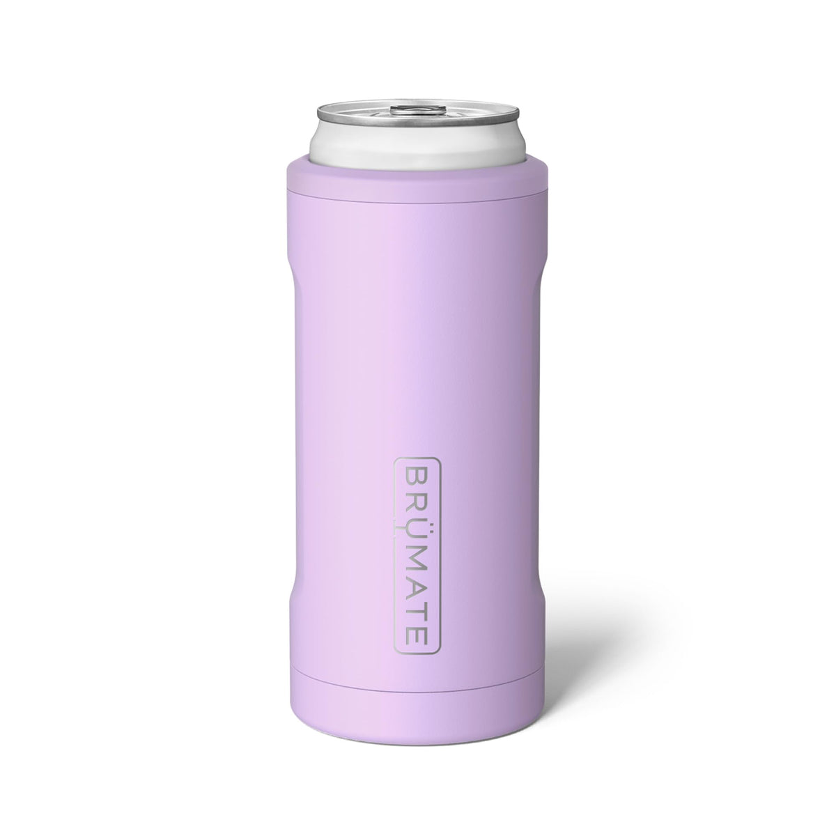BrüMate Hopsulator Slim close-up shows lavender finish and cooling performance.