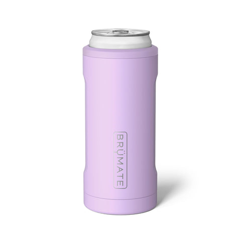 BrüMate Hopsulator Slim close-up shows lavender finish and cooling performance.