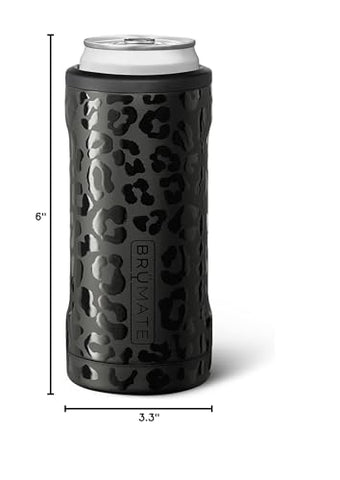 BrüMate Hopsulator Slim onyx leopard, dishwasher-safe finish for easy cleaning.