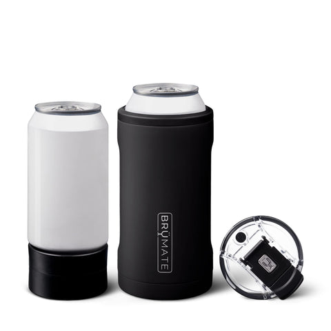 BruMate Hopsulator Trío with a 16oz can, designed to stay cold