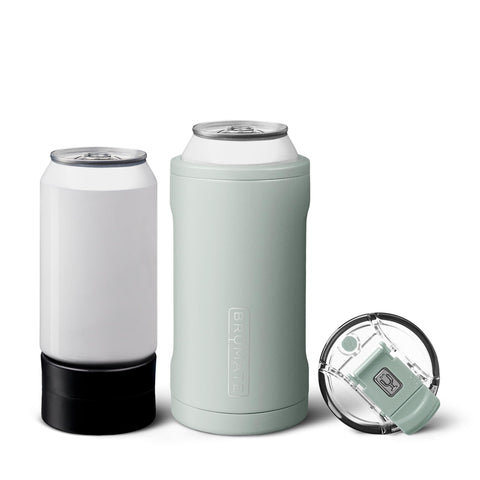 BrüMate Hopsulator Trio with 16oz can insert shown in Sage delivering lasting chill for beverages