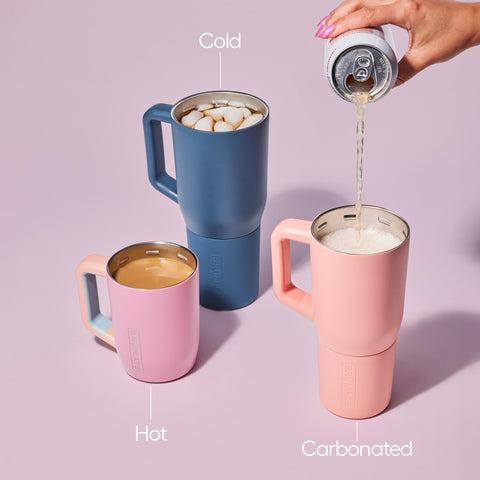 BrüMate Müv Lilac Dusk dishwasher-safe finish adds convenient maintenance.