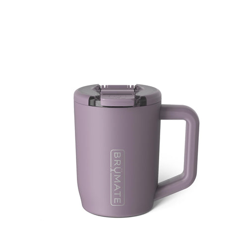 BrüMate Müv 15oz Lilac Dusk side view highlights rugged, portable design for daily sipping.