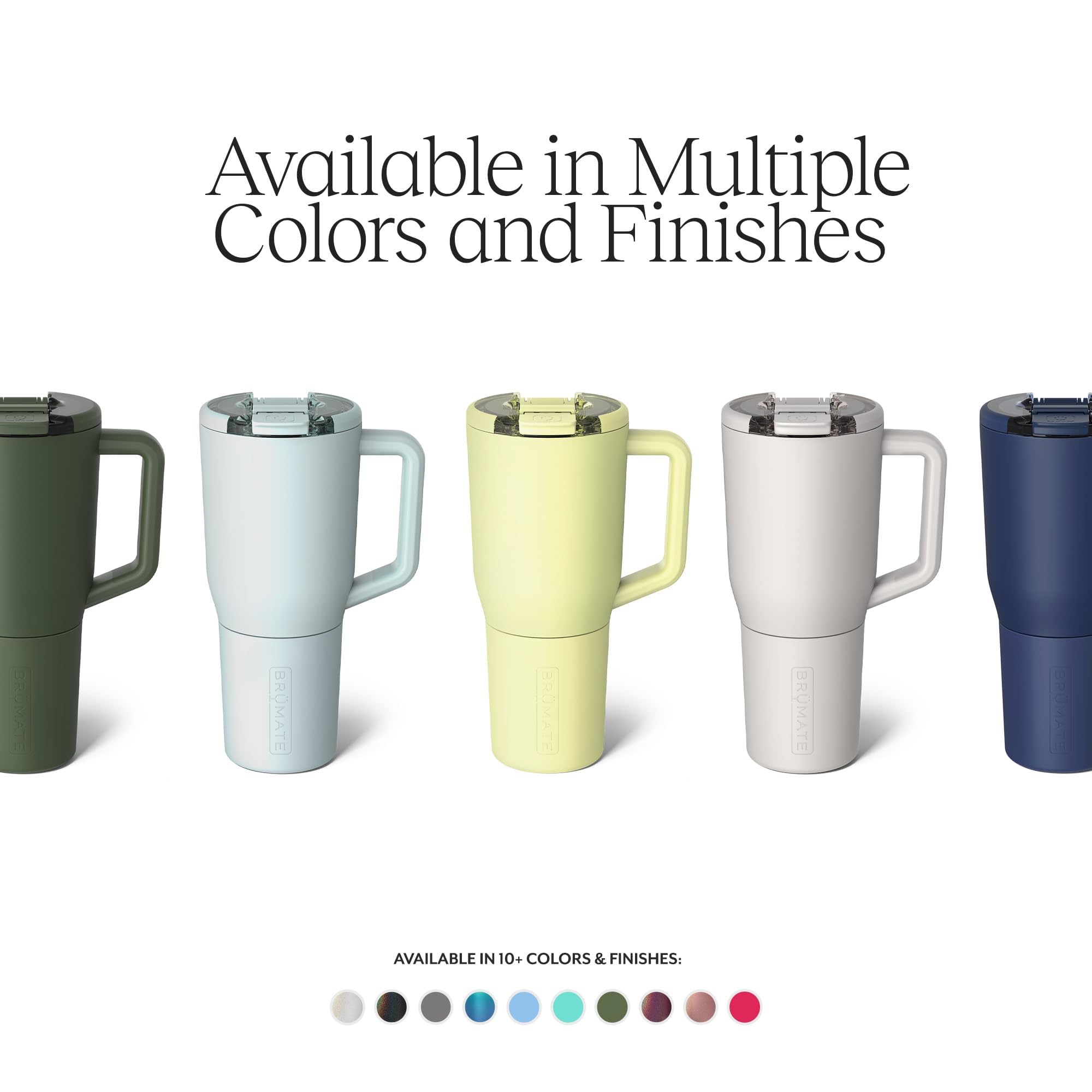 BrüMate Müv magnetic closure demonstrates effortless lid control and spill prevention.