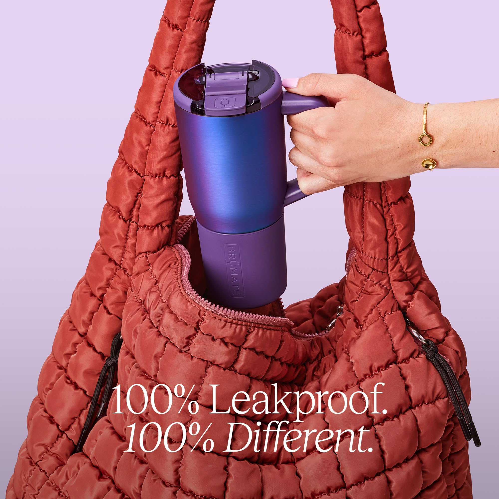 BrüMate Müv BevGuard insulation maintains heat or cold longer.