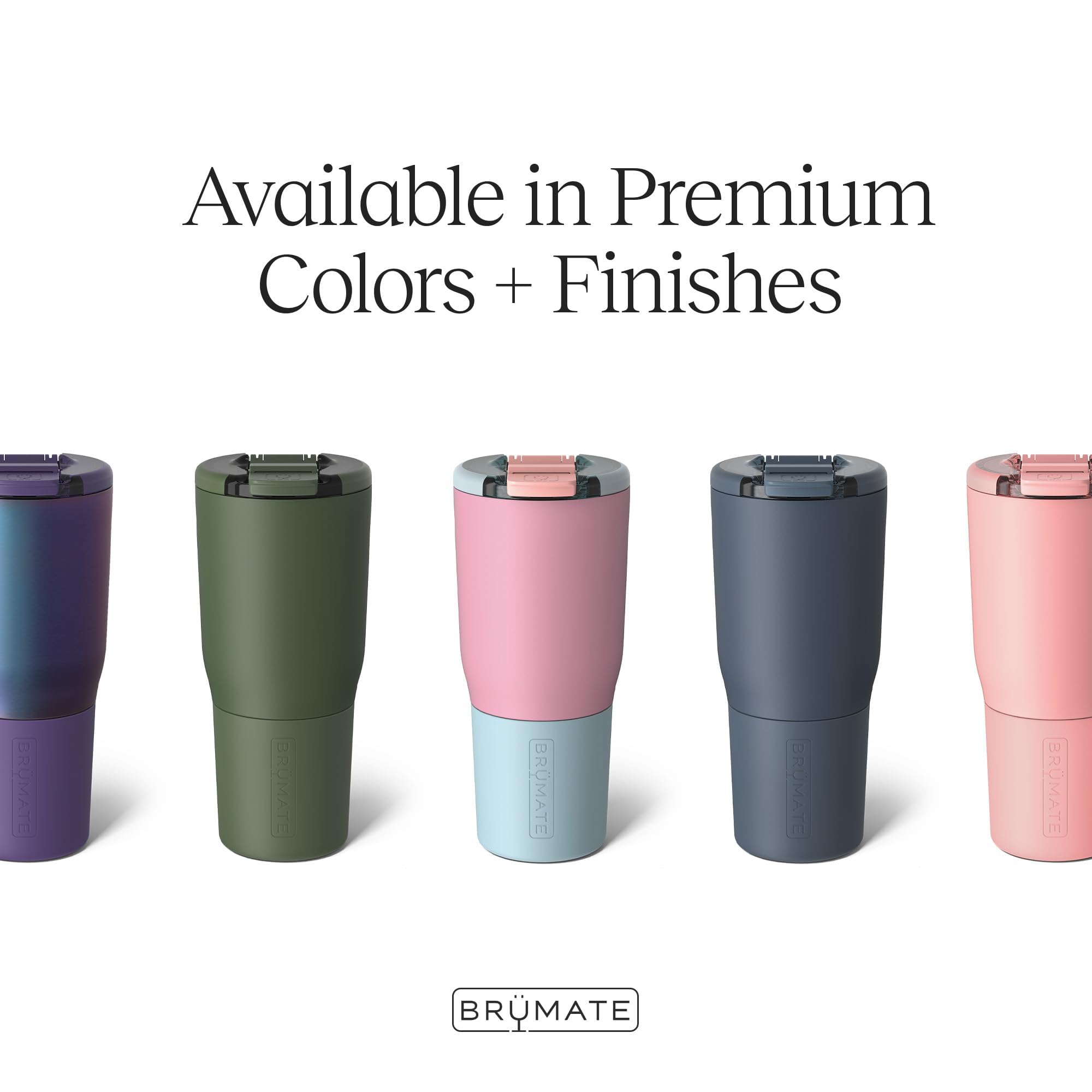 BrüMate Nav 25oz insulated cup keeps beverages cold longer.