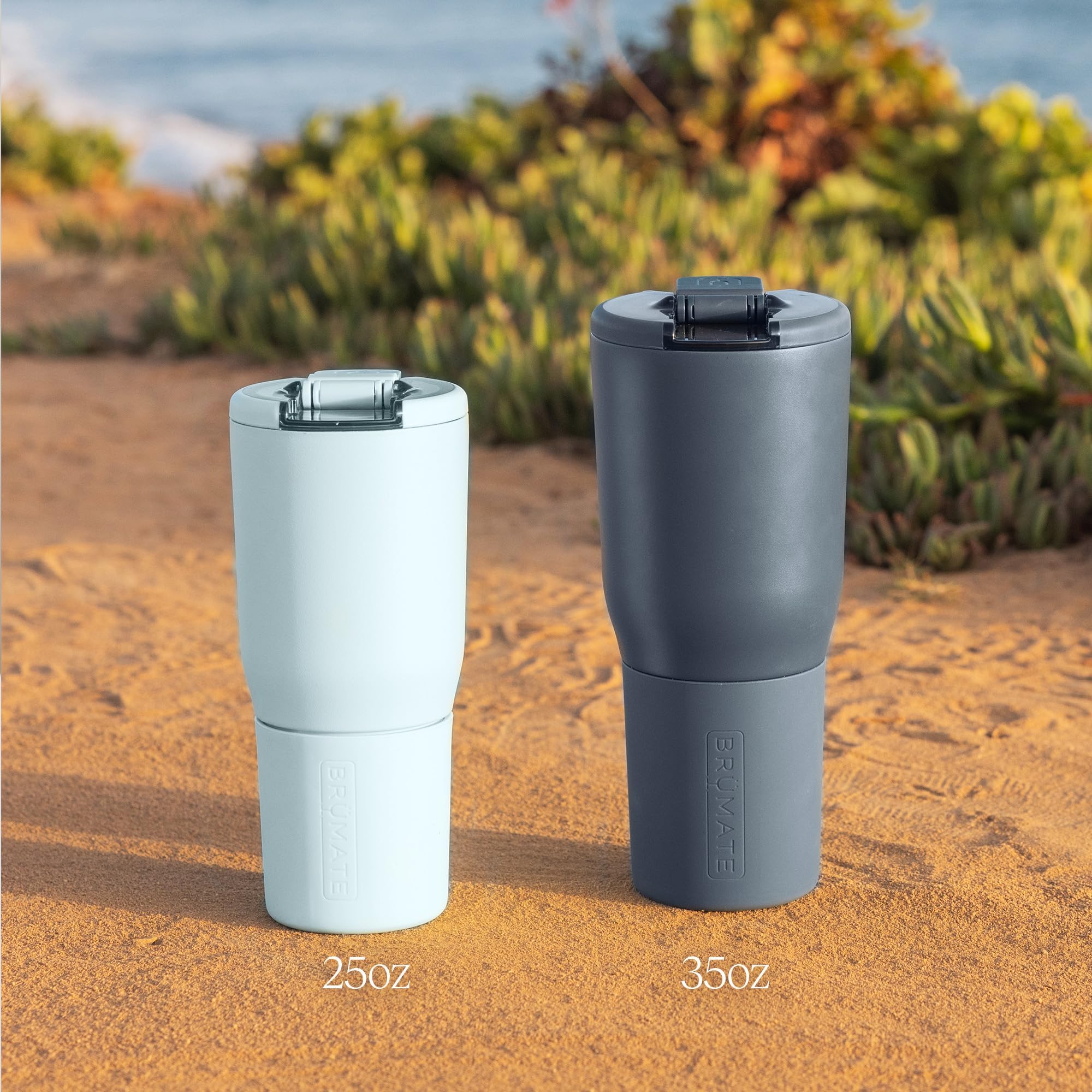 BrüMate Nav cup-holder-friendly design fits car cups.