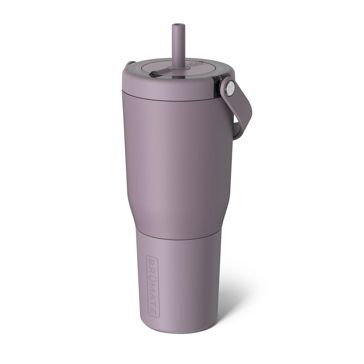 BrüMate Resa 35oz Lilac Dusk tumbler with handle showing leakproof design for on‑the‑go use