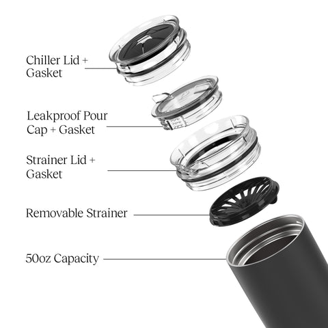 BrüMate Togosa 49oz capacity is ideal for brunch and gatherings.