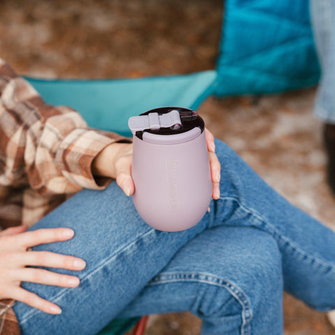 BrüMate Uncork'd dishwasher-safe tumbler with lifetime warranty for easy care.