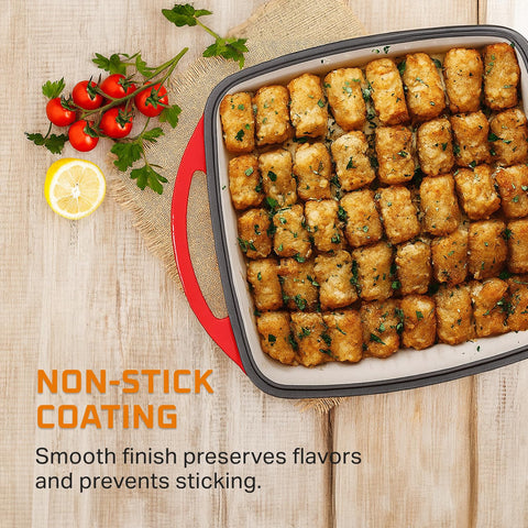 Bruntmor red cast iron delivers durability and a vivid kitchen statement