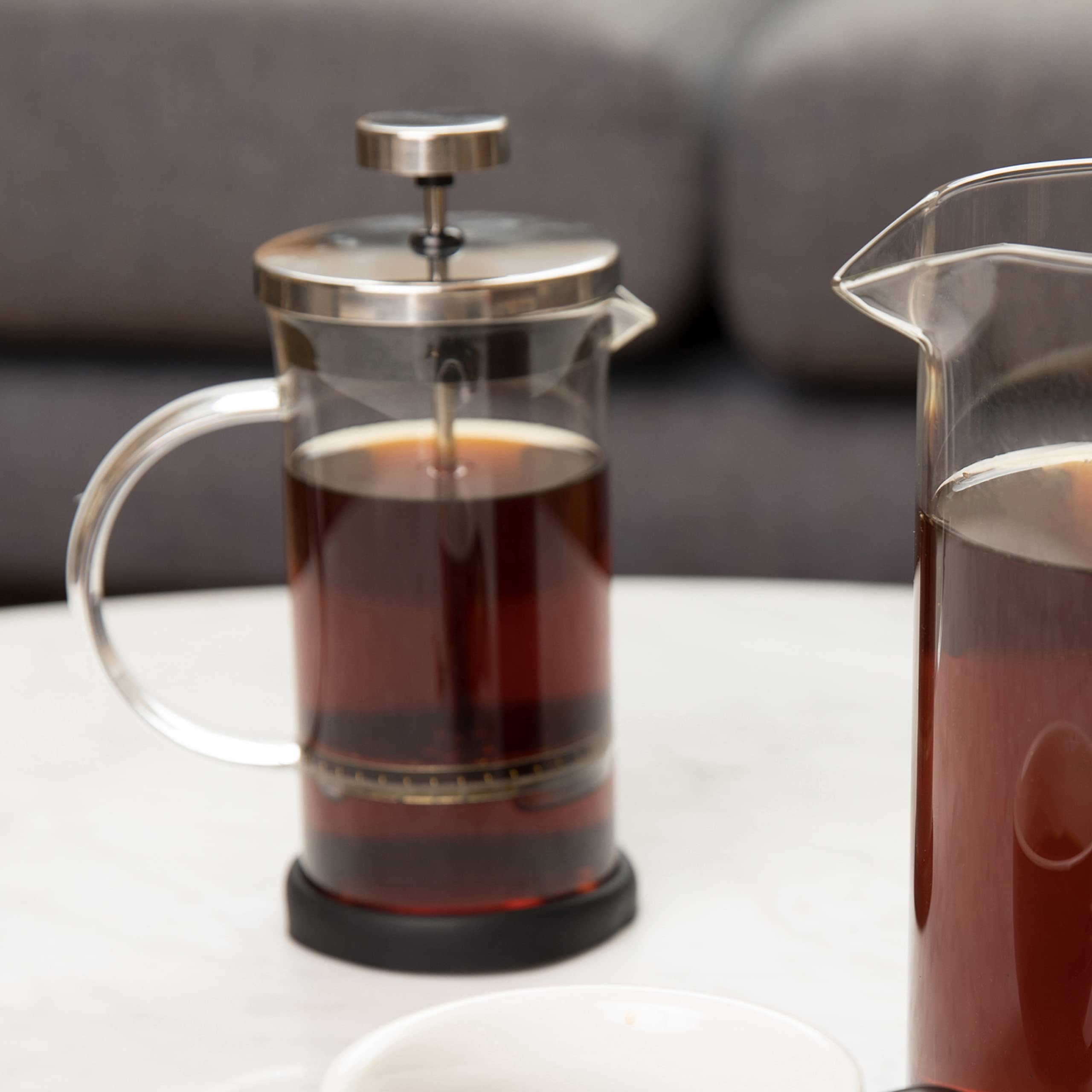 Bruntmor heat resistant glass follows high temperature handling for easy refills.
