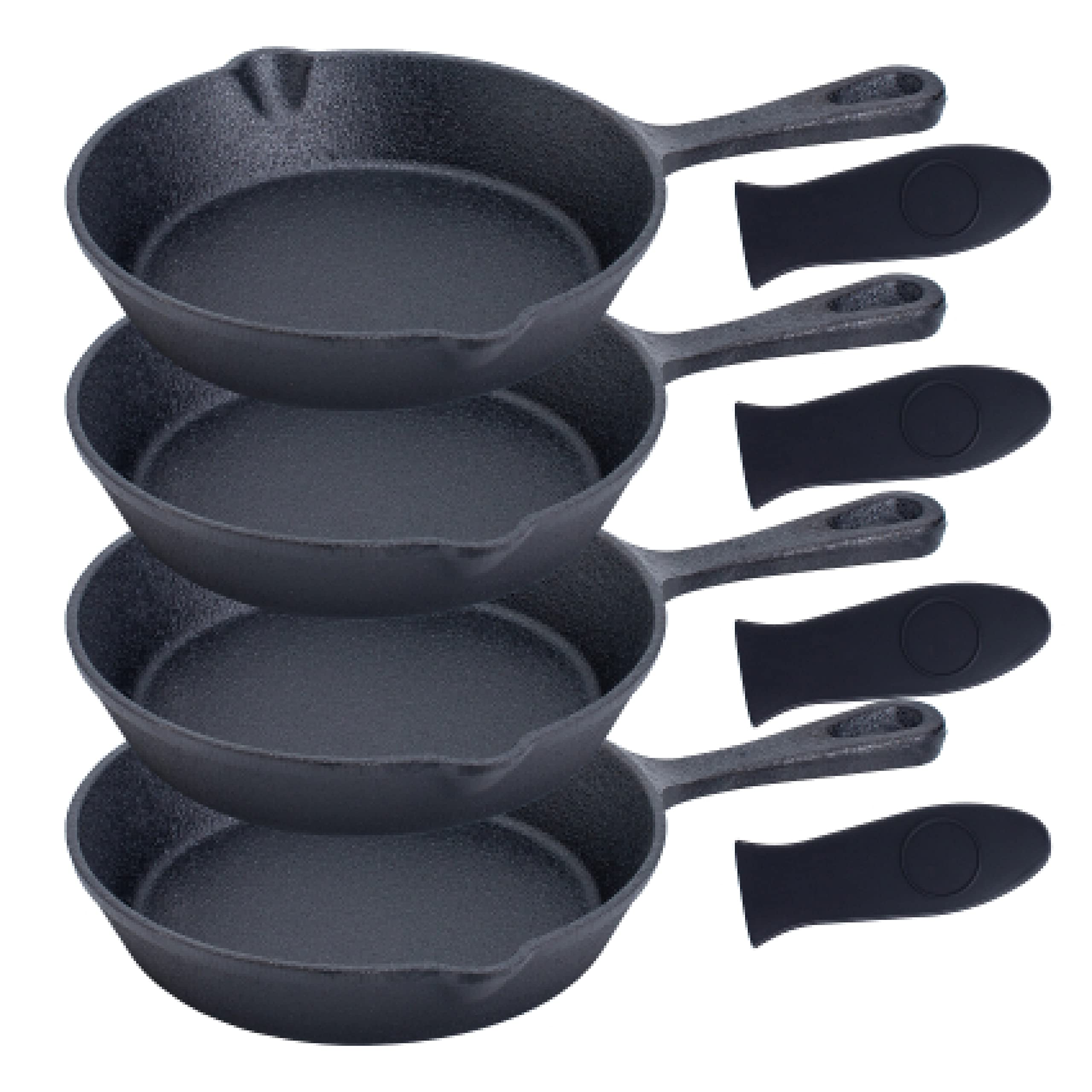 Bruntmor mini skillets viewed side by side for precise portions and even heating.