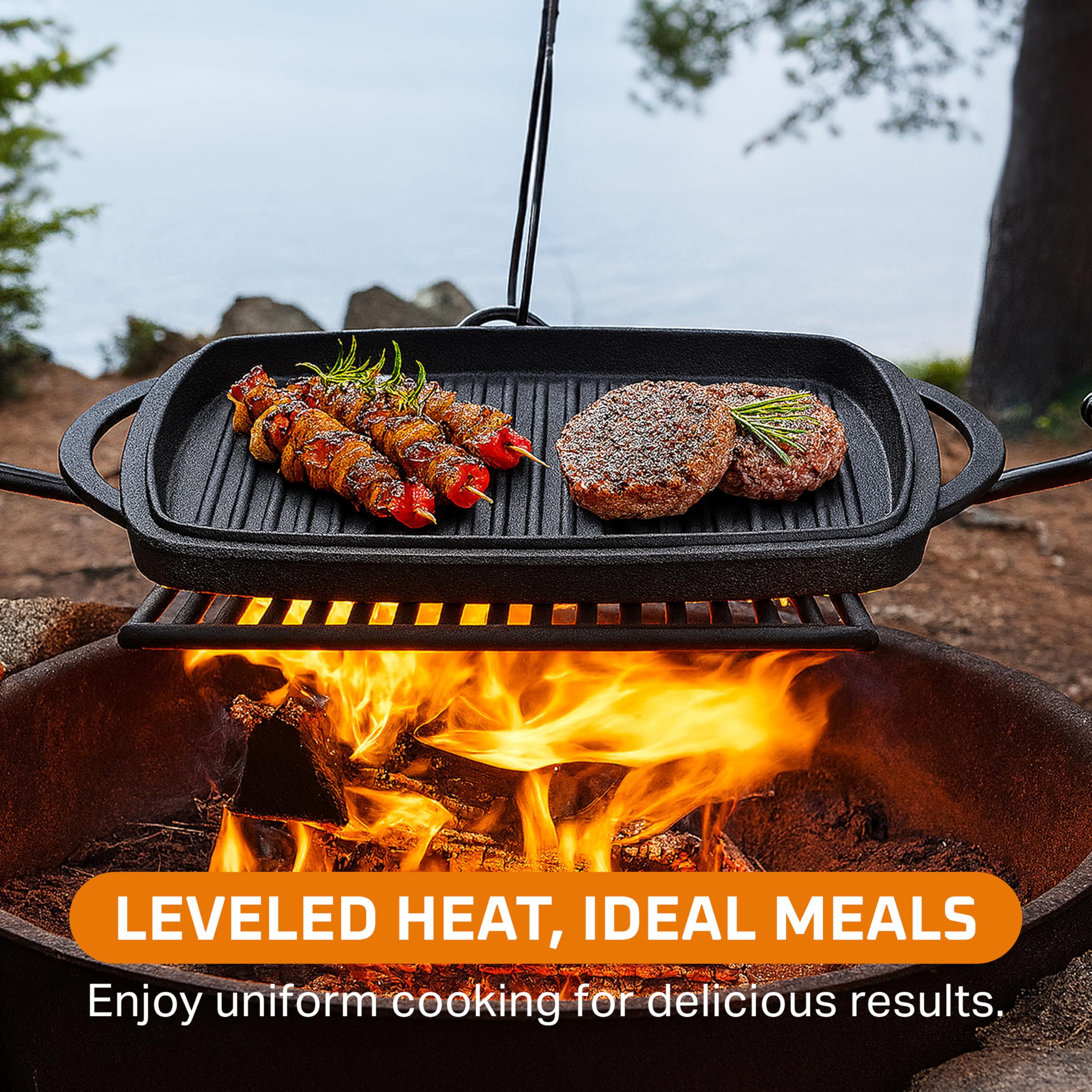 Bruntmor pre-seasoned cast-iron designed for durable daily cooking