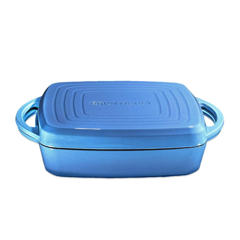 Bruntmor square dutch oven with lid and dual handles for versatile cooking