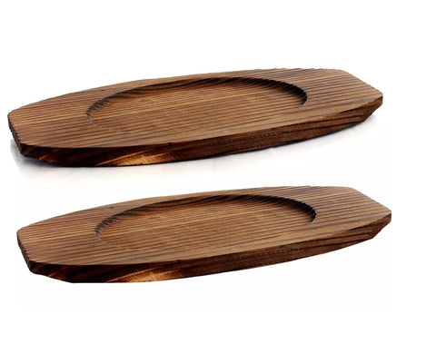 Versatile Bruntmor sizzler plates ideal for fajitas, steak, and eggs at home.