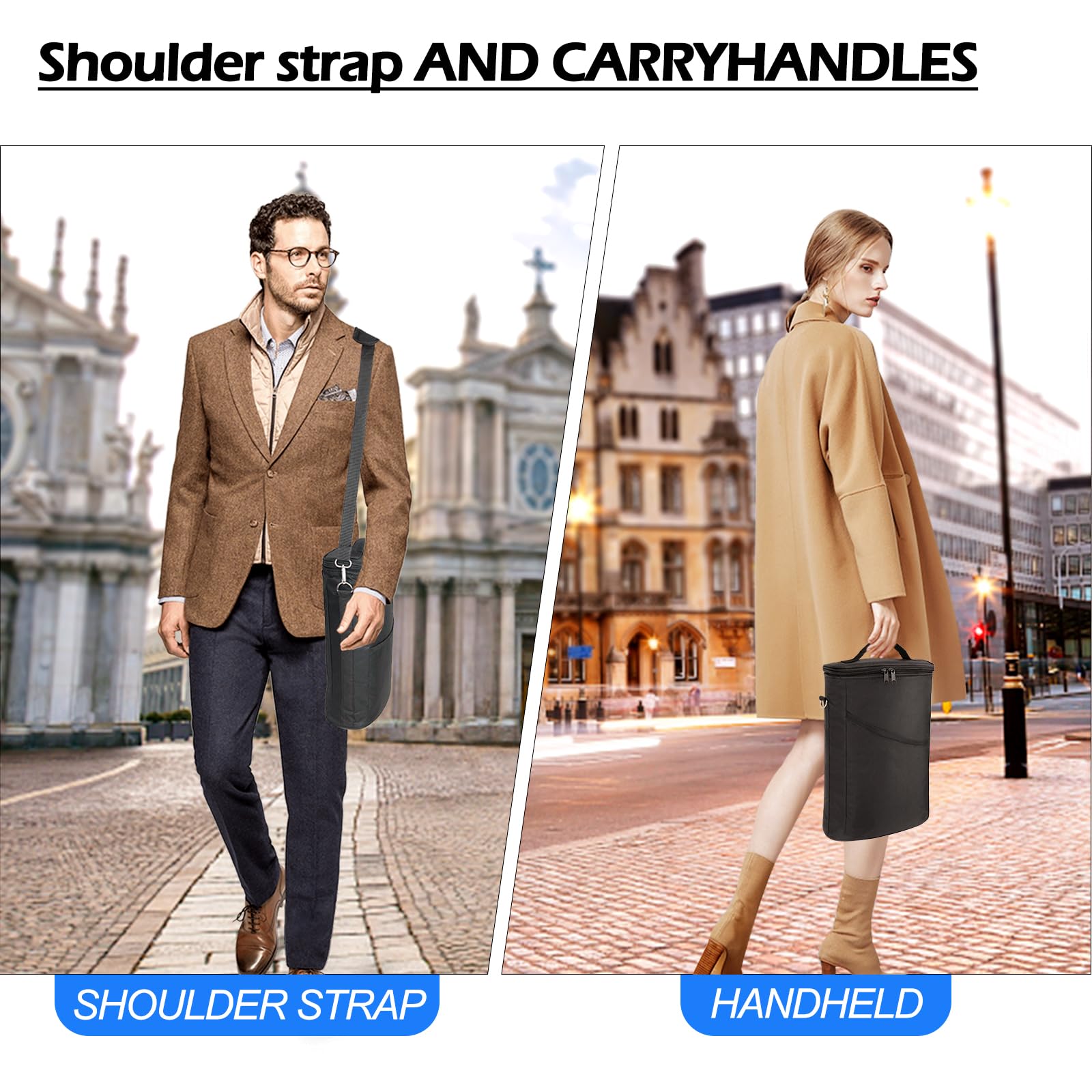 Bruwaa exterior pocket holds corks and small accessories neatly.