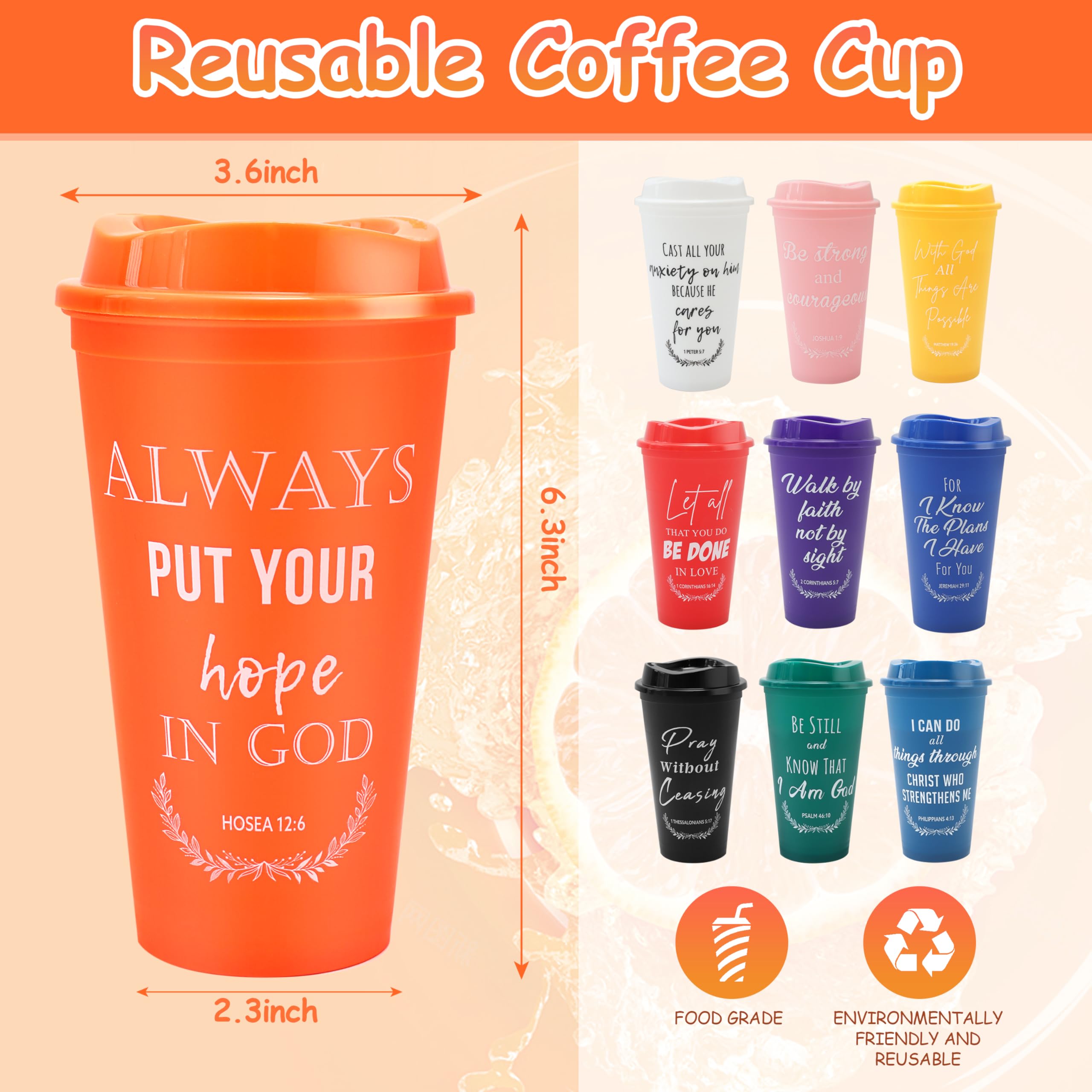 Brvcdh Bible verse colorful tumbler for inspirational moments.
